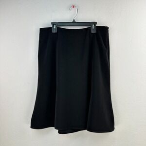 White House Black Market Skirt‎ Womens Size 8 Flared Stretch Side Zipper Office